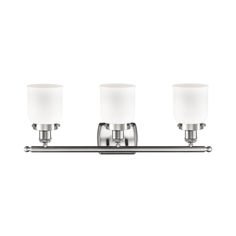 Innovations Lighting Small Bell 3 Light Bath Vanity Light Part Of The Ballston Collection 916-3W-SN-G51-LED