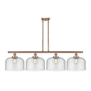 Bell Island Light shown in the Antique Copper finish with a Seedy shade