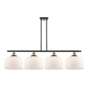 Bell Island Light shown in the Black Antique Brass finish with a Matte White shade