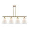 Cone Island Light shown in the Brushed Brass finish with a Matte White shade