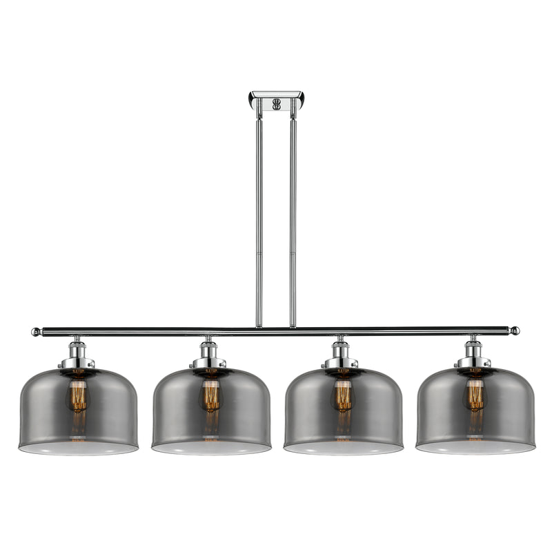 Bell Island Light shown in the Polished Chrome finish with a Plated Smoke shade