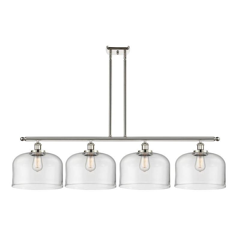 Bell Island Light shown in the Polished Nickel finish with a Clear shade