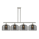 Bell Island Light shown in the Polished Nickel finish with a Plated Smoke shade