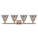 Innovations Lighting Large Cone 4 Light Bath Vanity Light Part Of The Ballston Collection 916-4W-AC-G43-LED