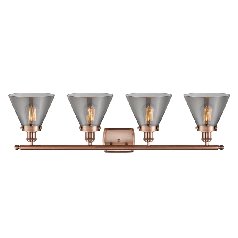 Innovations Lighting Large Cone 4 Light Bath Vanity Light Part Of The Ballston Collection 916-4W-AC-G43-LED