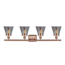 Innovations Lighting Small Cone 4 Light Bath Vanity Light Part Of The Ballston Collection 916-4W-AC-G63