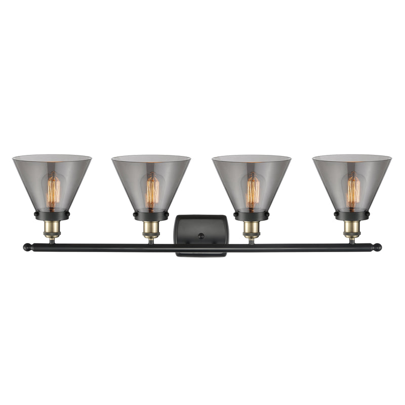 Innovations Lighting Large Cone 4 Light Bath Vanity Light Part Of The Ballston Collection 916-4W-BAB-G43-LED