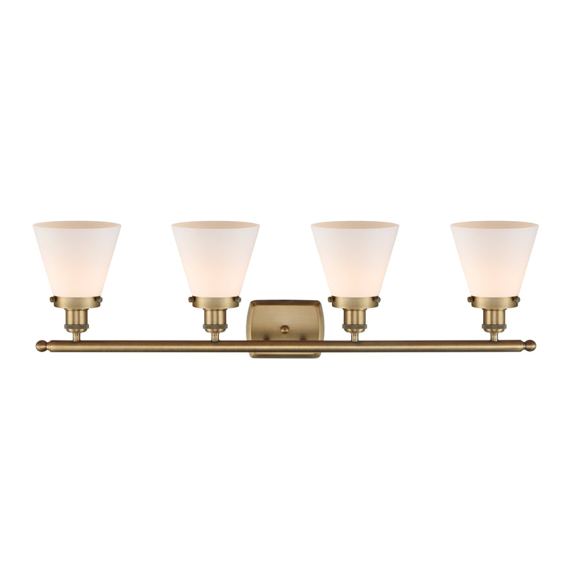 Innovations Lighting Small Cone 4 Light Bath Vanity Light Part Of The Ballston Collection 916-4W-BB-G61