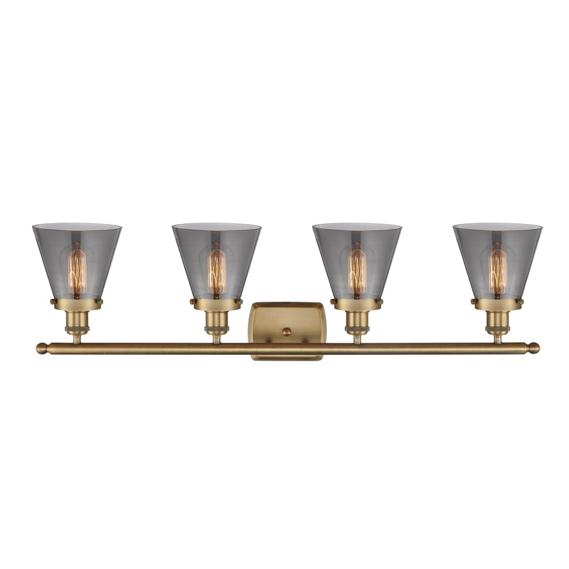 Innovations Lighting Small Cone 4 Light Bath Vanity Light Part Of The Ballston Collection 916-4W-BB-G63-LED