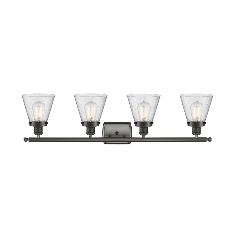 Innovations Lighting Small Cone 4 Light Bath Vanity Light Part Of The Ballston Collection 916-4W-OB-G64