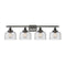 Bell Bath Vanity Light shown in the Oil Rubbed Bronze finish with a Seedy shade