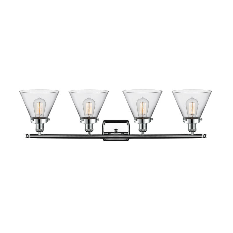 Innovations Lighting Large Cone 4 Light Bath Vanity Light Part Of The Ballston Collection 916-4W-PC-G42-LED