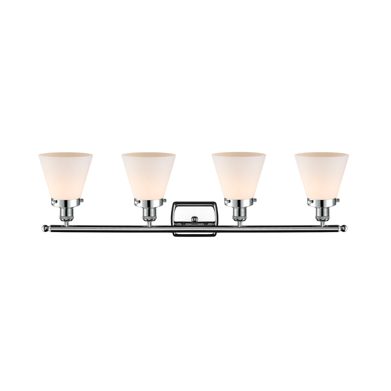 Innovations Lighting Small Cone 4 Light Bath Vanity Light Part Of The Ballston Collection 916-4W-PC-G61