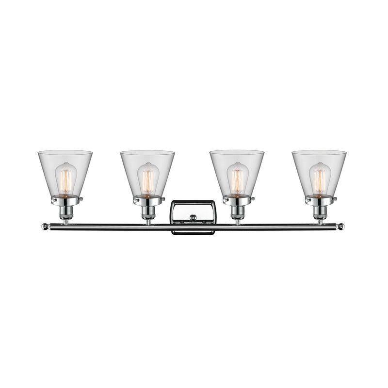 Innovations Lighting Small Cone 4 Light Bath Vanity Light Part Of The Ballston Collection 916-4W-PC-G62