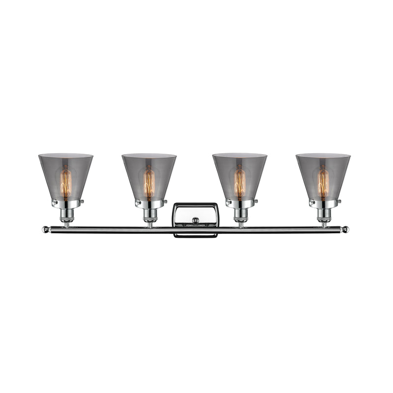 Innovations Lighting Small Cone 4 Light Bath Vanity Light Part Of The Ballston Collection 916-4W-PC-G63-LED