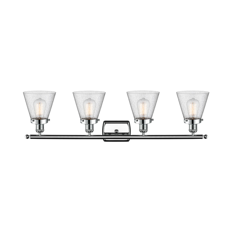 Innovations Lighting Small Cone 4 Light Bath Vanity Light Part Of The Ballston Collection 916-4W-PC-G64