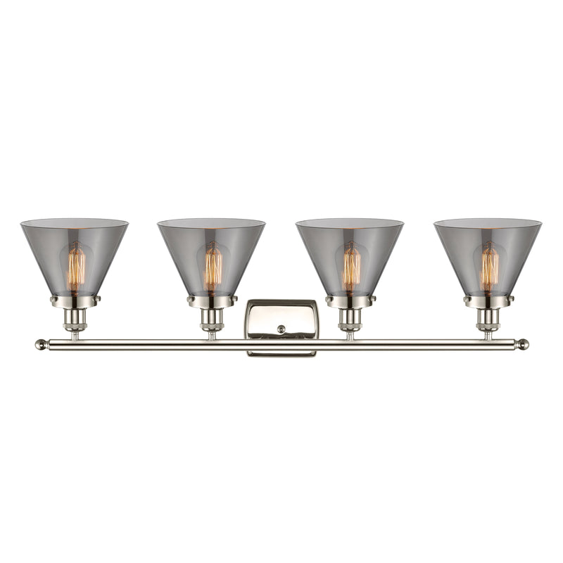 Innovations Lighting Large Cone 4 Light Bath Vanity Light Part Of The Ballston Collection 916-4W-PN-G43-LED