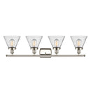 Innovations Lighting Large Cone 4 Light Bath Vanity Light Part Of The Ballston Collection 916-4W-PN-G44-LED