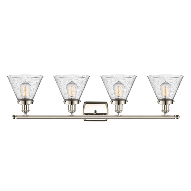 Innovations Lighting Large Cone 4 Light Bath Vanity Light Part Of The Ballston Collection 916-4W-PN-G44-LED