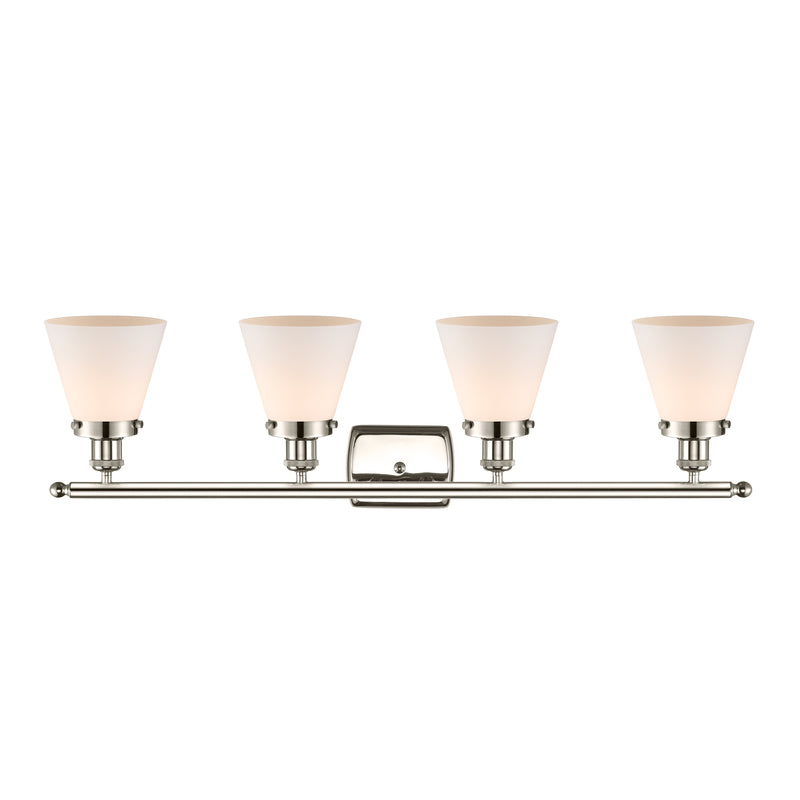 Innovations Lighting Small Cone 4 Light Bath Vanity Light Part Of The Ballston Collection 916-4W-PN-G61