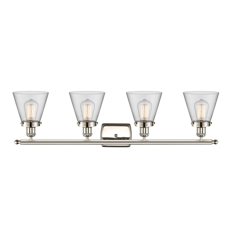 Innovations Lighting Small Cone 4 Light Bath Vanity Light Part Of The Ballston Collection 916-4W-PN-G62