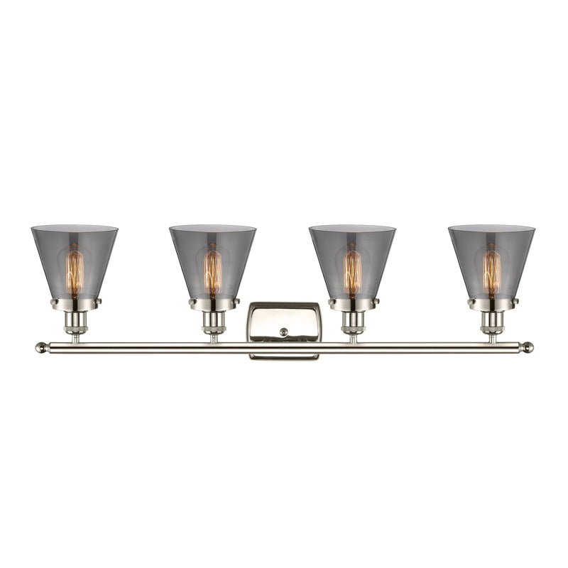 Innovations Lighting Small Cone 4 Light Bath Vanity Light Part Of The Ballston Collection 916-4W-PN-G63-LED