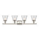 Innovations Lighting Small Cone 4 Light Bath Vanity Light Part Of The Ballston Collection 916-4W-PN-G64