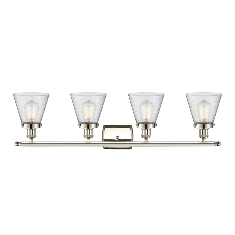 Innovations Lighting Small Cone 4 Light Bath Vanity Light Part Of The Ballston Collection 916-4W-PN-G64