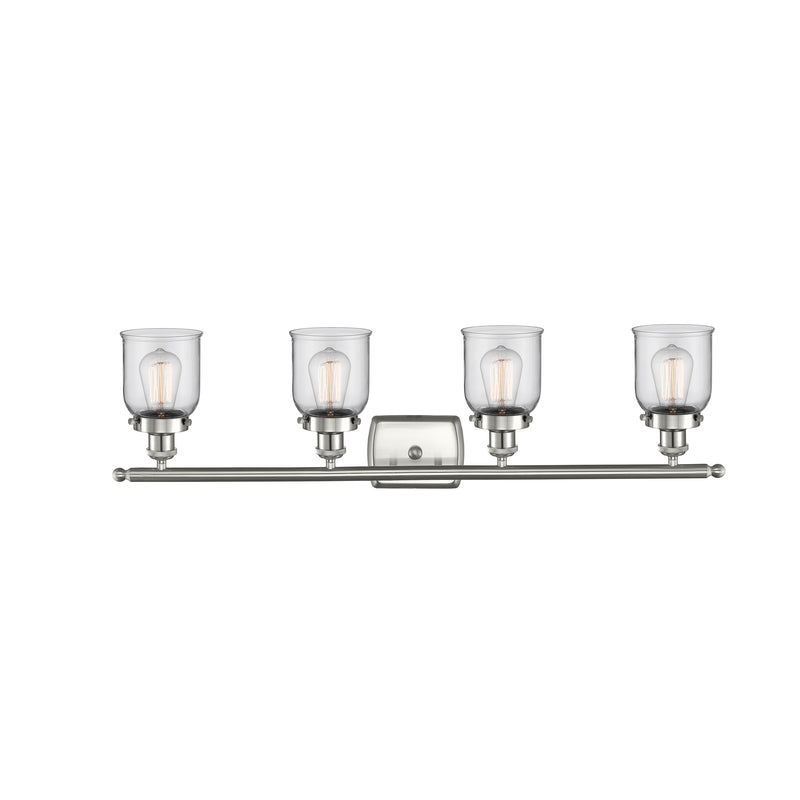 Innovations Lighting Small Bell 4 Light Bath Vanity Light Part Of The Ballston Collection 916-4W-SN-G52-LED