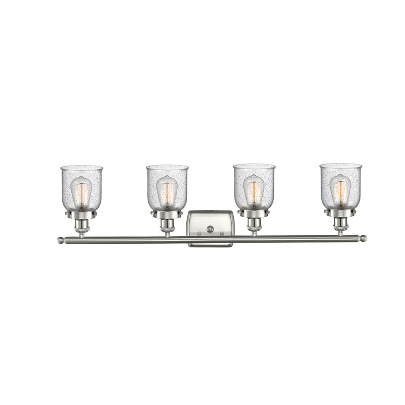 Innovations Lighting Small Bell 4 Light Bath Vanity Light Part Of The Ballston Collection 916-4W-SN-G54