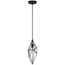 Dainolite 1 Light Incandescent Pendant Bk 918-1P-BK