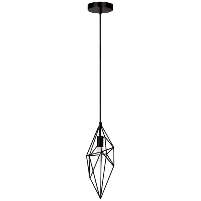 Dainolite 1 Light Incandescent Pendant Bk 918-1P-BK