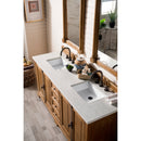 James Martin Providence 72" Double Vanity Cabinet Driftwood with 3 cm Eternal Jasmine Pearl Quartz Top 238-105-5711-3EJP