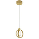 Dainolite 14W Pendant Aged Brass with White Silicone Diffuser 9228-614LEDP-AGB