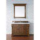 James Martin Brookfield 48" Country Oak Single Vanity with 3 cm Classic White Quartz Top 147-114-5276-3CLW