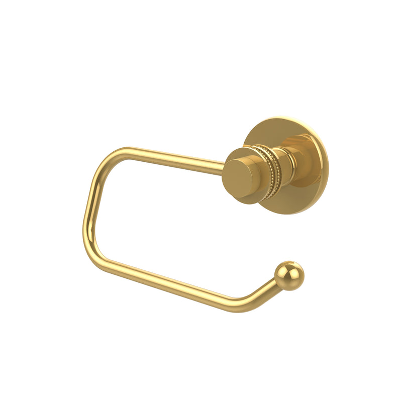 Allied Brass Mercury Collection Euro Style Toilet Tissue Holder with Dotted Accents 924ED-PB