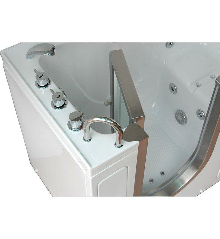 Ella's Bubbles Deluxe Dual Air and Hydro Massage Walk In Tub