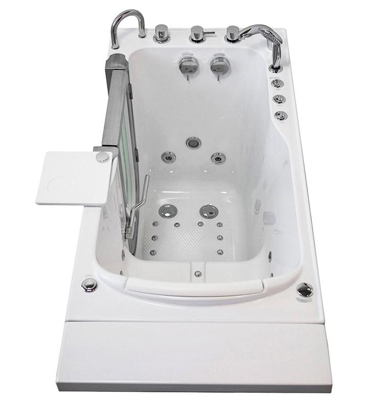 Ella's Bubbles Petite Dual Air and Hydro Massage Walk In Tub