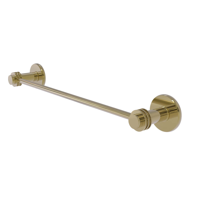 Allied Brass Mercury Collection 18 Inch Towel Bar with Dotted Accent 931D-18-UNL