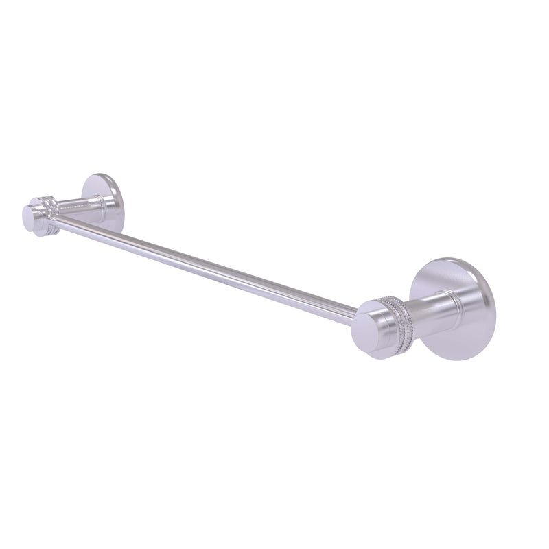 Allied Brass Mercury Collection 24 Inch Towel Bar with Dotted Accent 931D-24-SCH