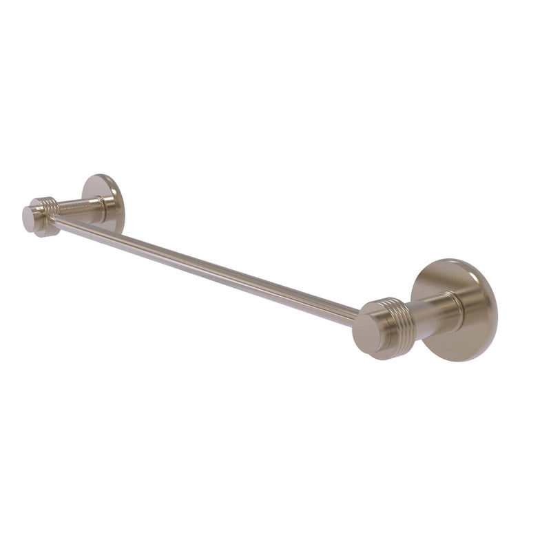 Allied Brass Mercury Collection 18 Inch Towel Bar with Groovy Accent 931G-18-PEW