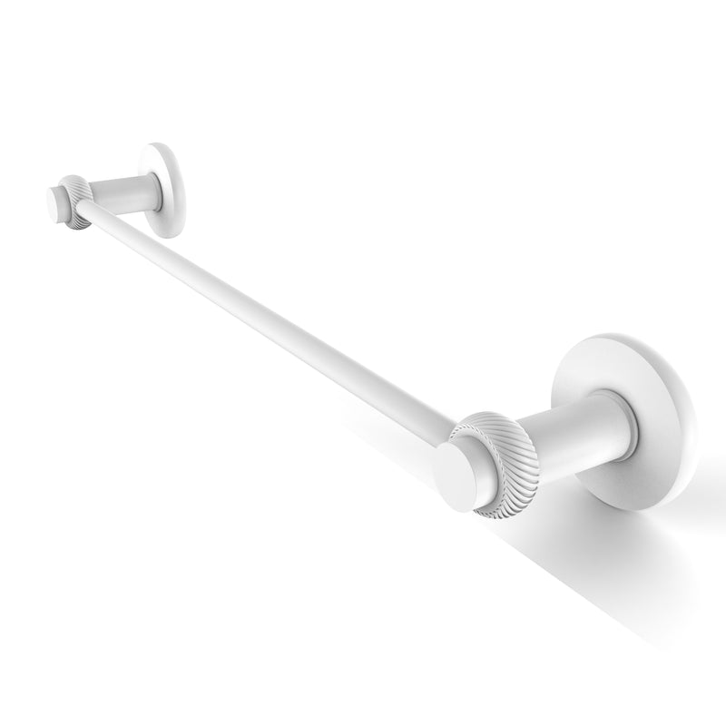 Allied Brass Mercury Collection 18 Inch Towel Bar with Twist Accent 931T-18-WHM