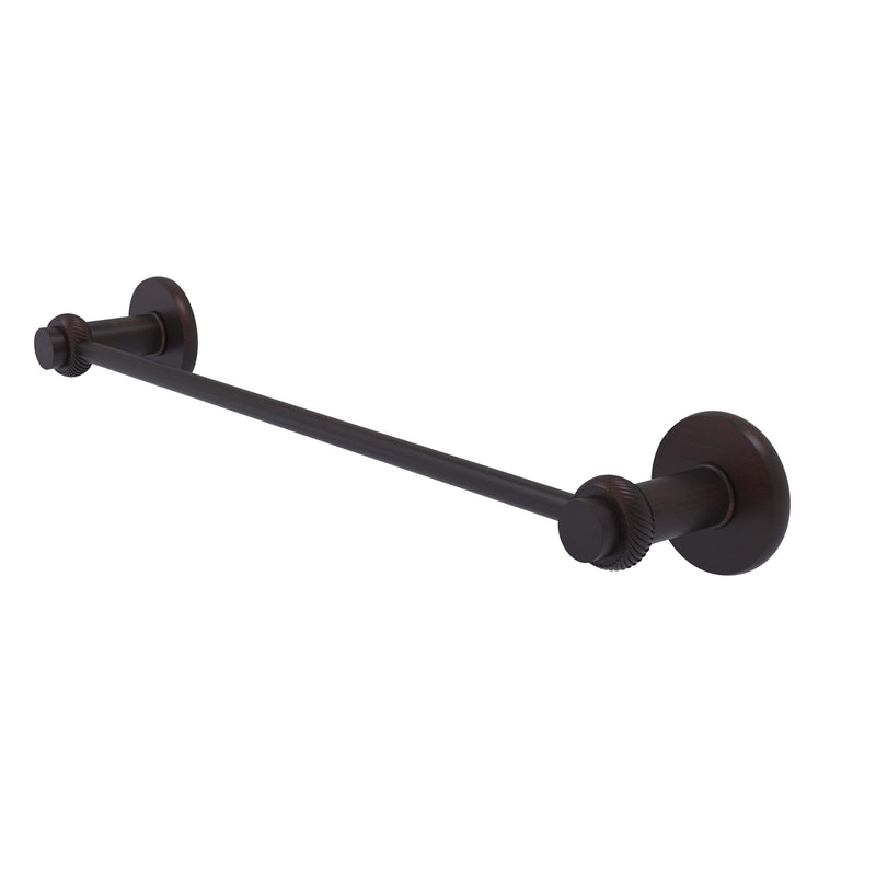 Allied Brass Mercury Collection 24 Inch Towel Bar with Twist Accent 931T-24-VB