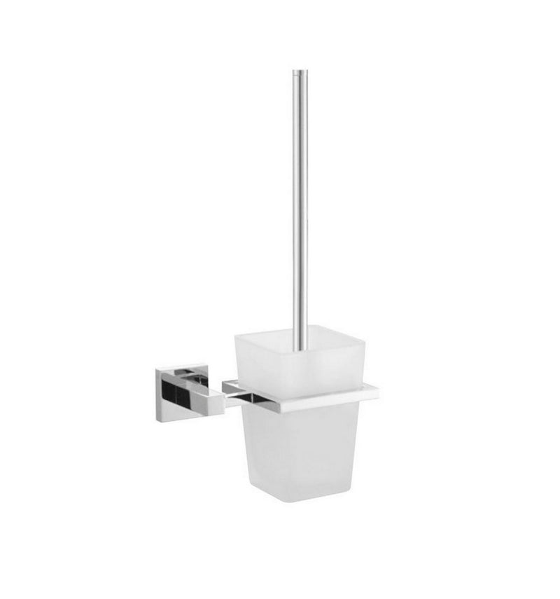 KubeBath Aqua Piazza Frosted Glass Toilet Brush 93610