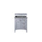 James Martin Palisades 30" Single Vanity Silver Gray with 3 cm Gray Expo Quartz Top 527-V30-SL-3GEX