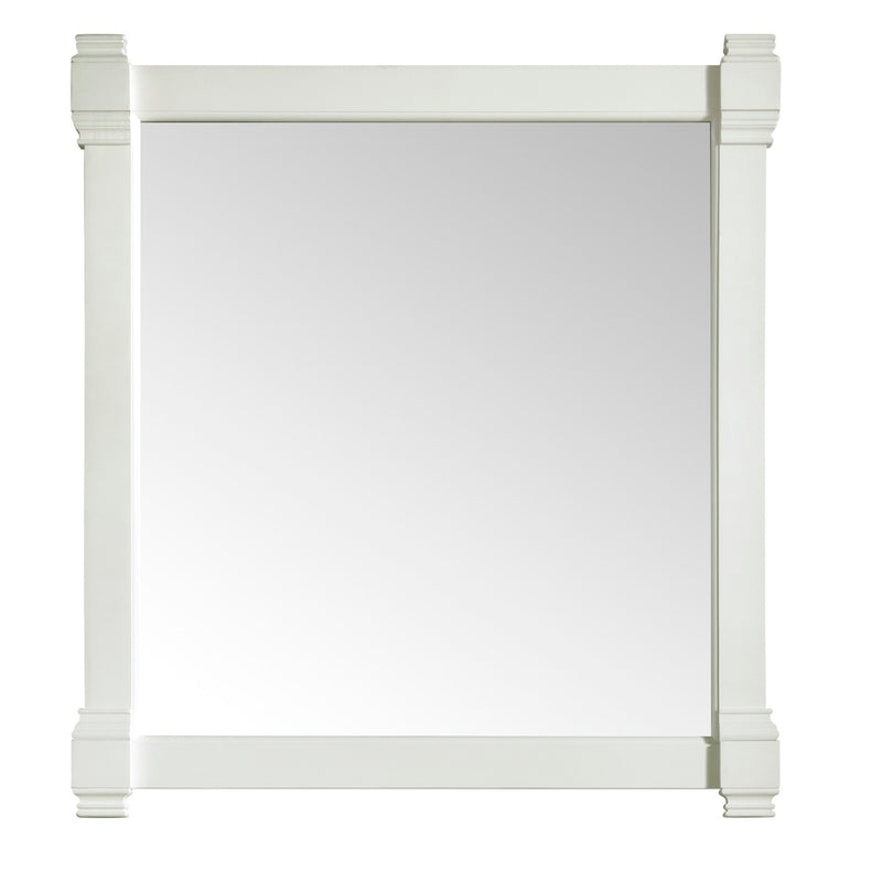 James Martin Brittany 72" Bright White Double Vanity with 3 cm Carrara Marble Top 650-V72-BW-3CAR