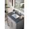 James Martin Brittany 36" Urban Gray Single Vanity with 3 cm Charcoal Soapstone Quartz Top 650-V36-UGR-3CSP