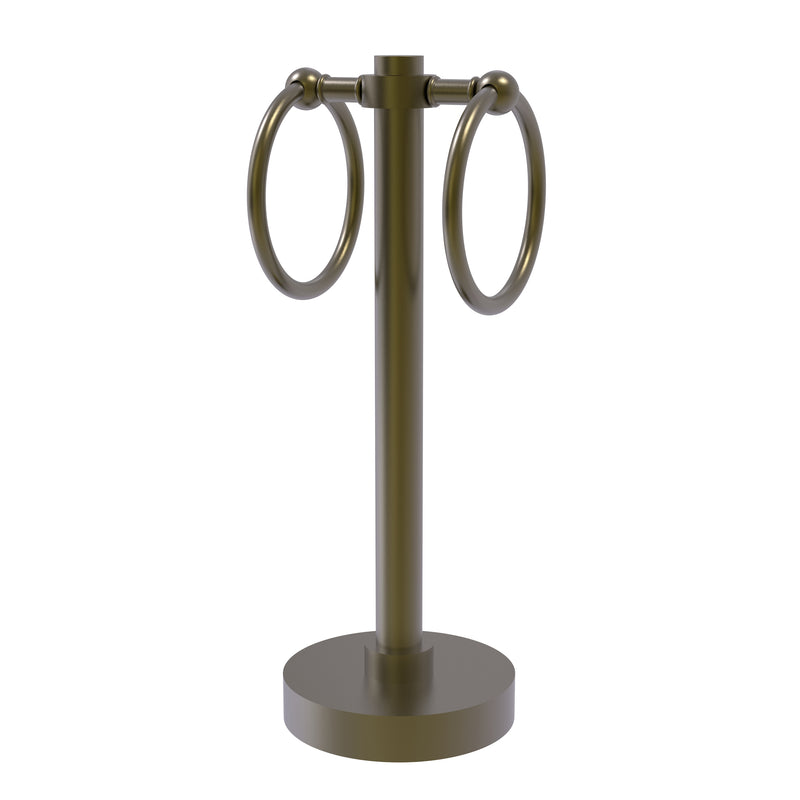 Allied Brass Vanity Top 2 Towel Ring Guest Towel Holder 953-ABR