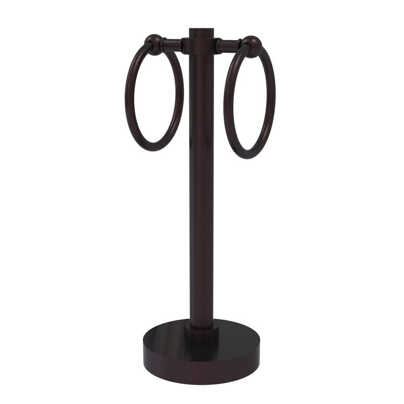 Allied Brass Vanity Top 2 Towel Ring Guest Towel Holder 953-ABZ