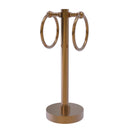 Allied Brass Vanity Top 2 Towel Ring Guest Towel Holder 953-BBR